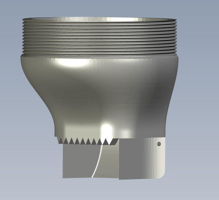 3D-printable COBOD nozzle