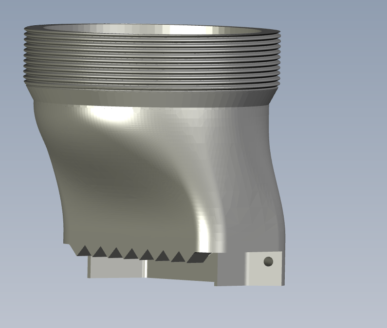 Printable nozzle dimensions and connection detail